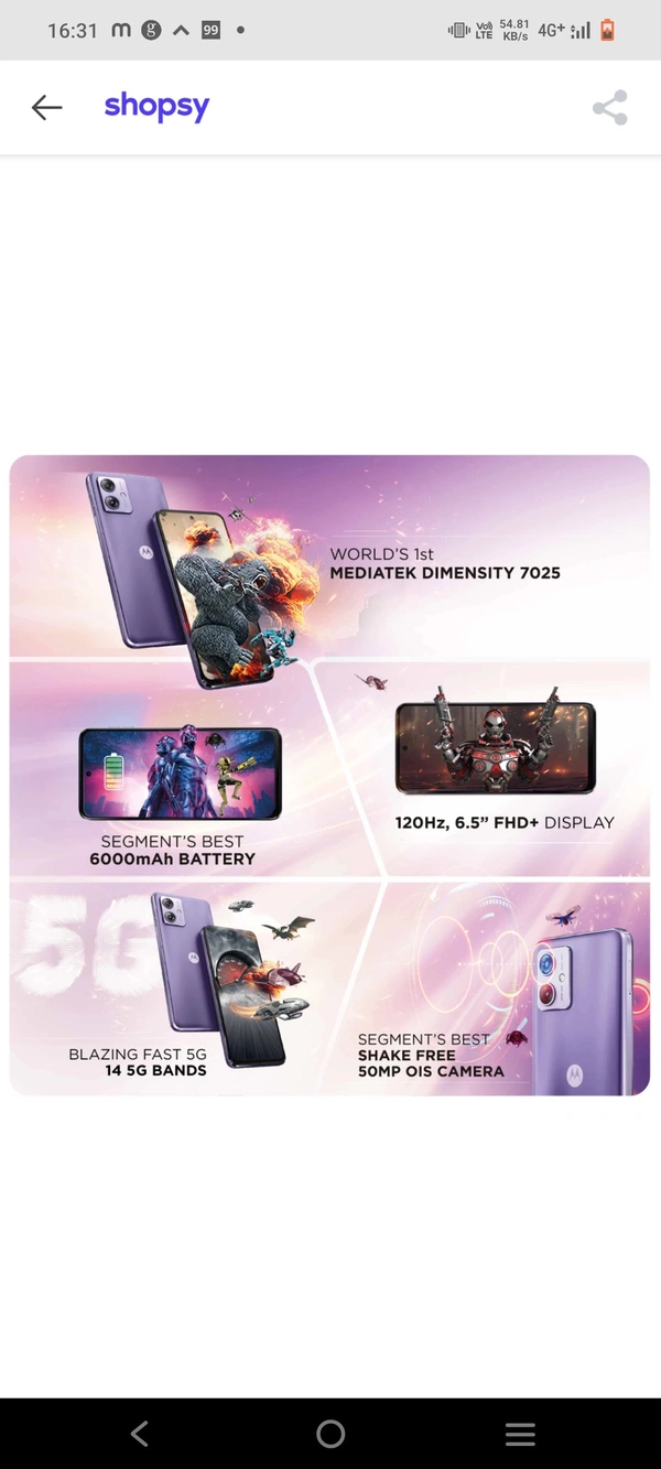 Motorola 5g Dolby 5G  - Cod Gray