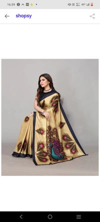 Artsilk  PRINTED MYSORE ART SILK - Lavender blush, All Size Available