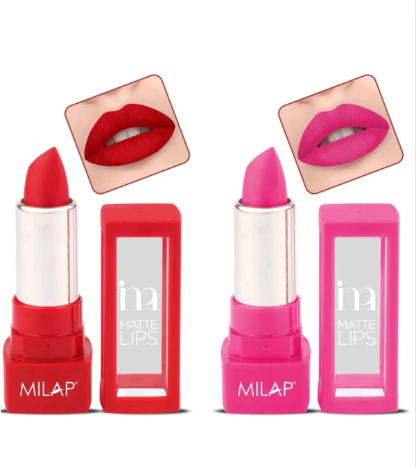 Milap Long Lipistic  Milap Combo Lipistic  - Red
