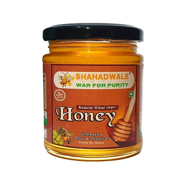 SHAHADWALE Acacia Honey | Kikar Honey | Babool Flora Honey  - 250 Gm, Natural Honey
