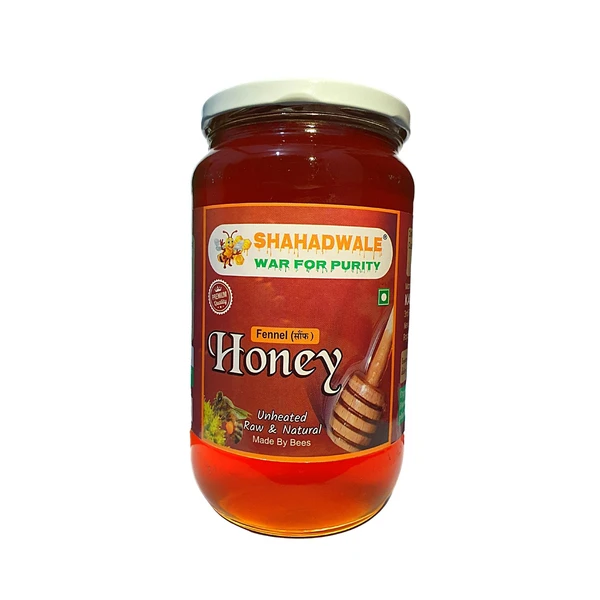 SHAHADWALE Fennel Honey | Saunf Flora Honey - 1Kg, Natural Honey