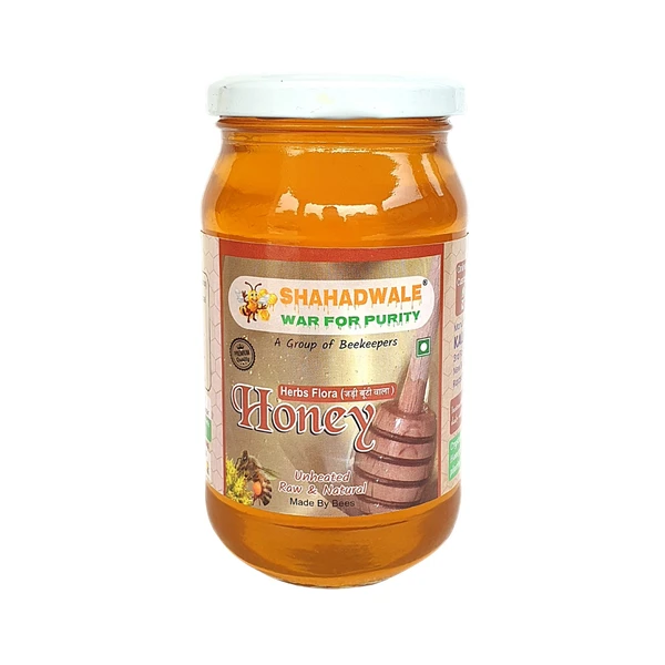 SHAHADWALE Herbs Honey |Herbs Flora Honey| Herbal plants Flowers Honey | Himalayan Honey - 1Kg, Premium Quality