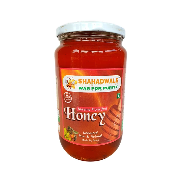 SHAHADWALE Sesame Honey | Til Flora Honey | SHAHADWALE Bee Farms honey - 1Kg, Premium Quality