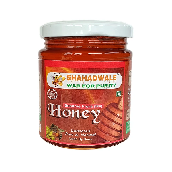 SHAHADWALE Sesame Honey | Til Flora Honey | SHAHADWALE Bee Farms honey - 250 Gm, Premium Quality