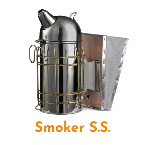 Bee Smoker - SS / Smoker SS for Beekeeping - S Steel, 740 gm