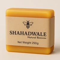 ShahadWale Beeswax – Food Grade, Double Filtered, Small Size Blocks, Cosmetic & Industrial use - 1kg - Smaller, Double-filtered