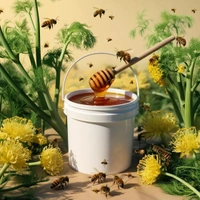 Shahadwale Fennel Honey | Saunf Flora Honey  – Bulk for Brands & Wholesalers - Bucket, Fennel/ Saunf, 28kg