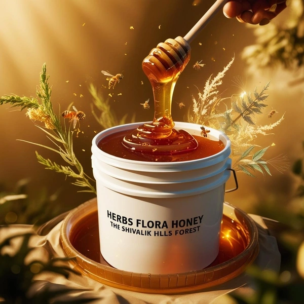 SHAHADWALE Herbs Honey |Herbs Flora Honey| Herbal plants Flowers Honey | Himalayan Honey - 500 Gm, Premium Quality
