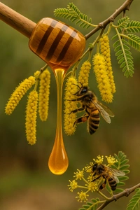SHAHADWALE Acacia Honey | Kikar Honey | Babool Flora Honey - Bulk for Brands & Wholesalers - Bucket, Acacia / Kikar honey, 28 kg