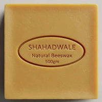 ShahadWale Beeswax – Food Grade, Double Filtered, Small Size Blocks, Cosmetic & Industrial use - 1kg - Smaller, Double-filtered