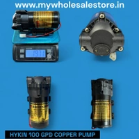 HYKIN 100GPD SELF SUTION COPPER PUMP | 3 MTR SELF SUCTION | 1 YEAR WARRANTY | WORKS UPTO 3500 TDS  - Black, 100 Gpd
