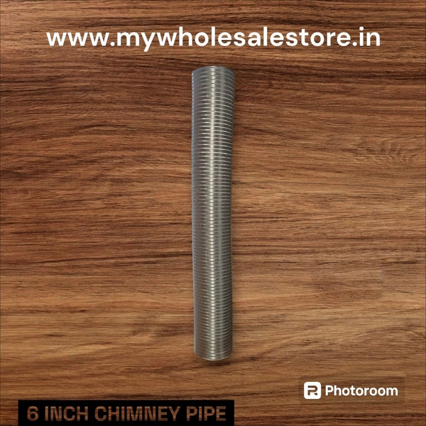 6 INCH CHIMNEY PIPE WITH CAP - Oslo Gray, 10 FT