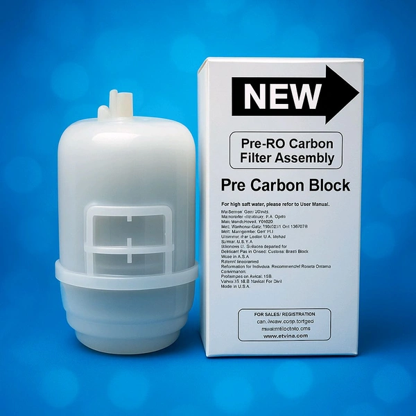 PUREIT Pureit Pre-RO Carbon Filter Assembly | Genuine Pre Carbon Block for Water Purifiers
 - White