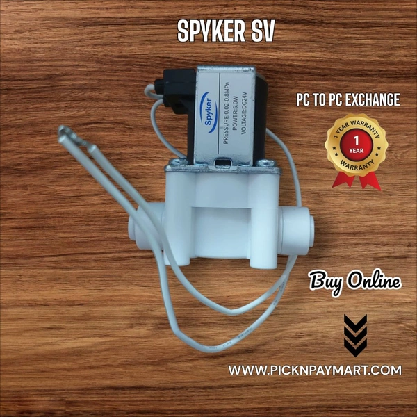 SPYKER SV | SOLENOID VALVE | 24 V DC SOLENOID VALVE | 24 V DC SV | 1/4 SV SUITABLE FOR ALL DOMESTIC WATER PURIFIER - White, 1/4