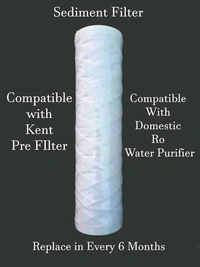 10 INCH WOUND FILTER CARTRIDGE | SUITABLE FOR  KENT PRE FILTER | SOLID WOUND FILTER CARTRIDGE 10" |SUITABLE FOR ALL WATER PURIFIER PRE FILTER | 5 MICRON THREADED WOUND FILTER | 10 INCH SEDIMENT FILTER CARTRIDGE | 10 INCH DUST FILTER CARTRIDGE | 5 MICRON DUST FILTER - 10 INCH
