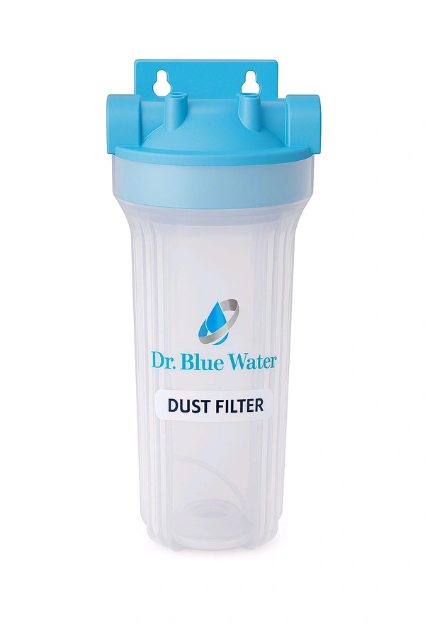 Dr. Blue Water Transparent 10" Dust Filter – 2 in 1 Pre-Filter for Spun or MLT Candle Use - 10 INCH