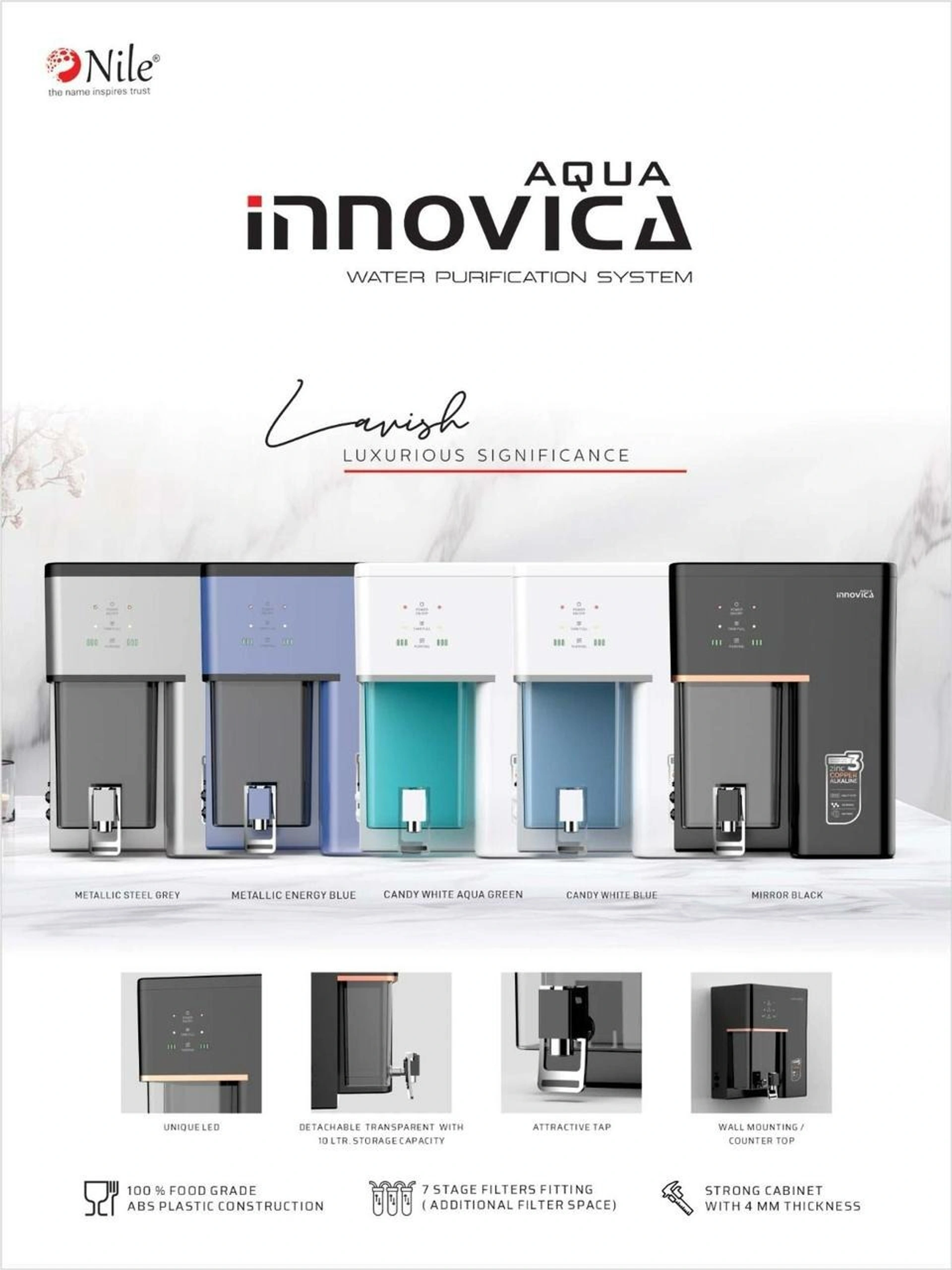 NILE AQUA INNOVICA SERIES WATER PURIFIER