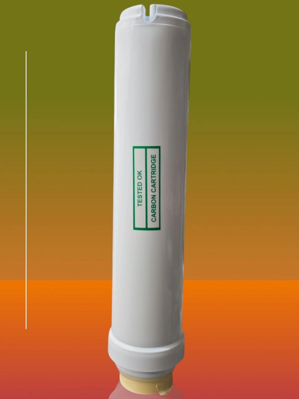 DEPTH FILTRATION AQUAGUARD SUITABLE TESTED OK 10 INCH CARBON INLINE | 1100 IV CARBON INLINE BLOCK | DEPTH FILTRATION CARBON BLOCK - White, 10 Inch