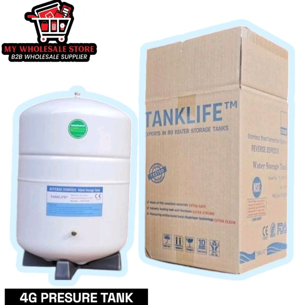 TANKLIFE HYDRAULIC PRESSURE TANK | 4G TANK | 11 LITER TANK | WATER TANK | UTC STORAGE TANK  - White, 4G (11 LTR)