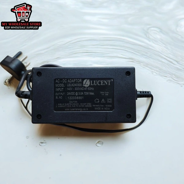 LUCENT 3A 24VDC SMPS | SMPS FOR WATER PURIFIER | HIGH QUALITY SMPS FOR DOMESTIC WATER PURIFIER  - Black