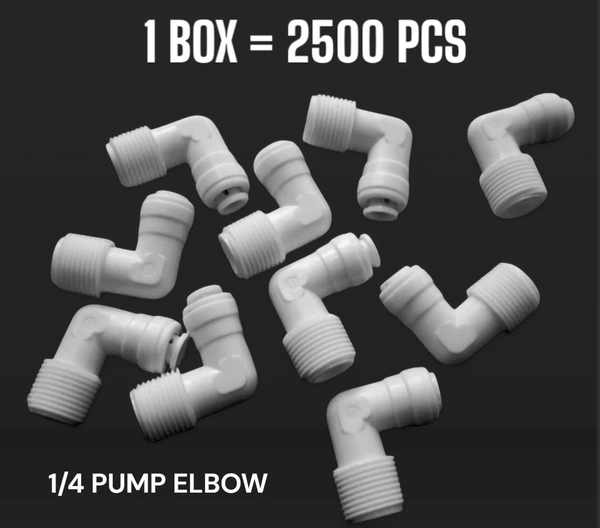 BODEER PUMP ELBOW 1/4 PUSH | BODEER | IMPORTED - White, 2500 & ABOVE, 1/4