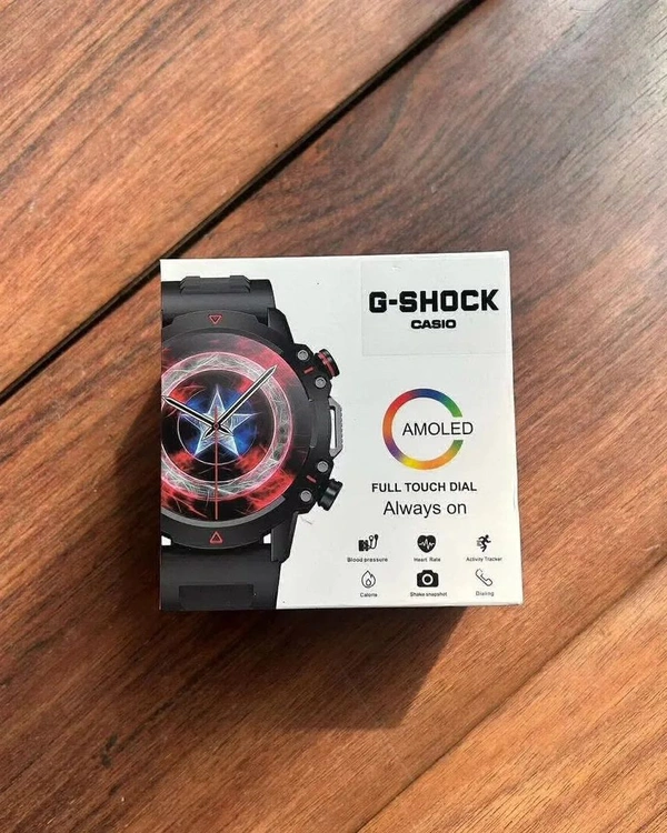Trending G-shock Avengers Design Smart Watch With Wallpaper Change And Calling, LED display  - Green