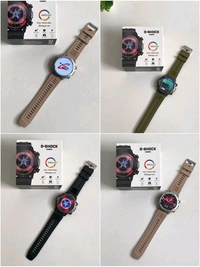 Trending G-shock Avengers Design Smart Watch With Wallpaper Change And Calling, LED display  - Cream