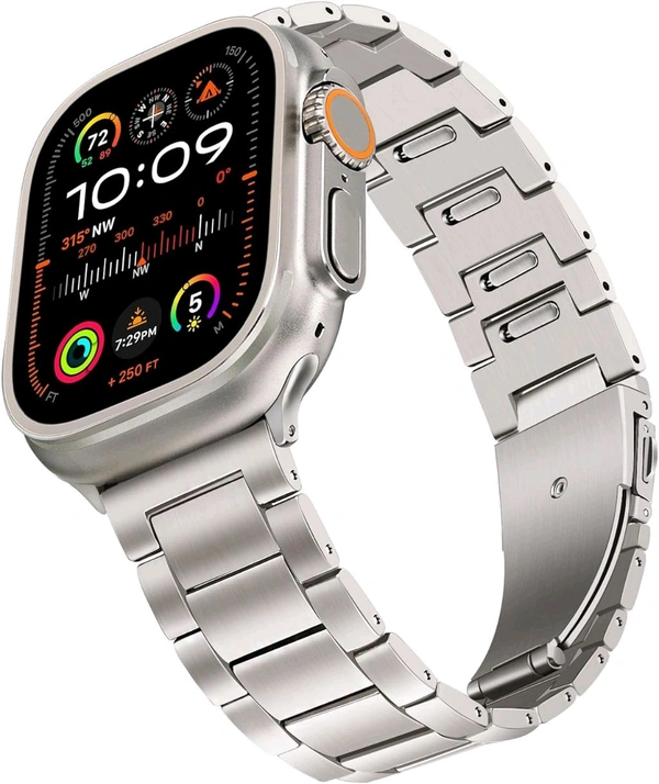 Premium Metal Strap For Apple Watch Series 8 Ultra | 8 | 6 | 5 | 4 (44/45MM) | 3 | 2 - Black