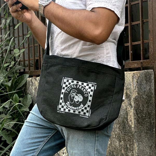 Premium Vintage Side Bag | Ultra Sporty Messenger Sling Bag For Multipurpose Use |Jute Material  - B2
