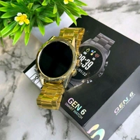 Generation 6 2023 Metallic Alloy Body With Amalgam Of Most Unique Colours Till Date, Heart Sensor With 24/7 Monitoring, Bluetooth Calling Support  - Gold
