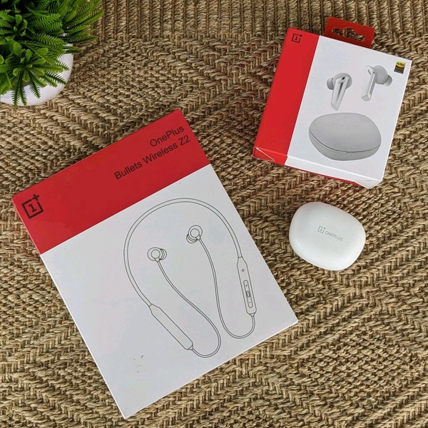 Most Awaited Budget Combo | One Plus Wireless Tws and One Plus Neckband Combo Offer - White