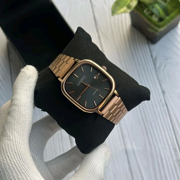 Casi0 Classic A138 Vintage Premium Collection With Free Premium Hard Box Packing  - Rose Gold