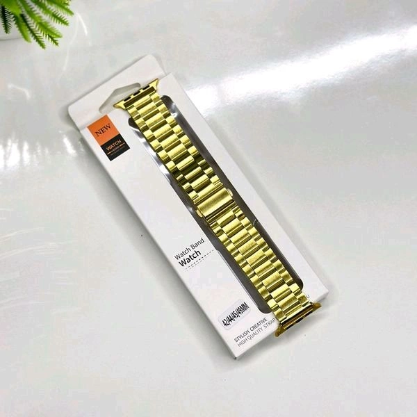 Premium Metal Strap for Apple Watch Series 8 Ultra | 8 | 6 | 5 | 4 (44/45MM) | 3 | 2 - Gold