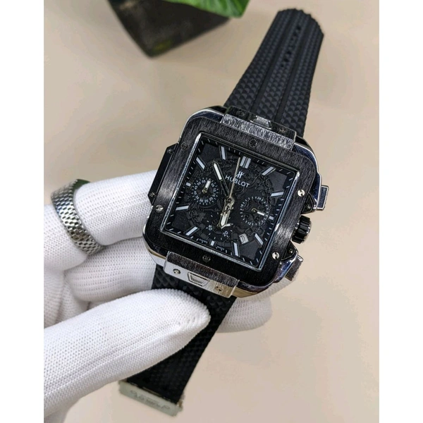 Most Demanded Analog Quartz Movement Collection With High Quality Strap Best finishing Body & Case - Black