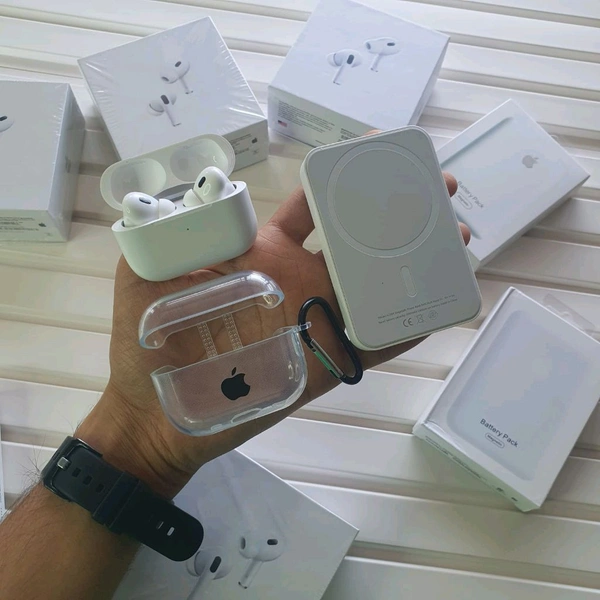 Magnetic Power Bank 5000mAh, Air Pods Pro 2 Premium Quality With Silicon Case Combo Offer 