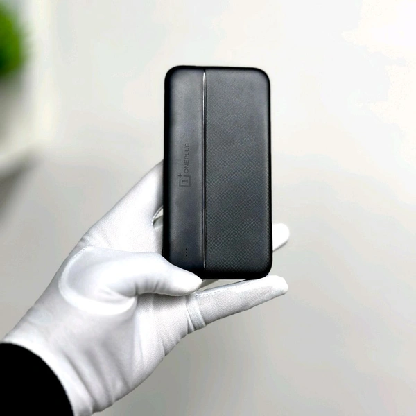  10000mAh Powerbank, Dual USB-A Outputs | Dual Input Ports | Lithium Polymer Power Bank | Plastic Casing, Lightweight - Black