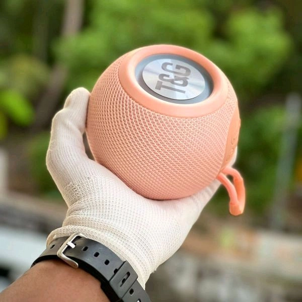 T&G TG337 New Portable Speaker Wireless Bluetooth Speakers 3D Stereo Surround Subwoofer Outdoor Waterproof Loudspeaker - Pink
