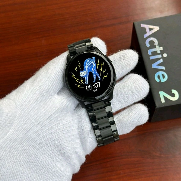 Active 2 Best Quality Smartwatch | 2.5D Curve HD Screen Full Touch Upto 1*2 days Battery Backup 