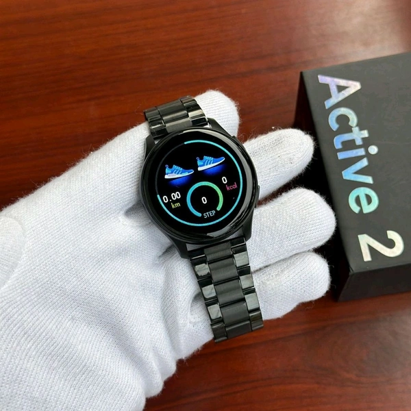 Active 2 Best Quality Smartwatch | 2.5D Curve HD Screen Full Touch Upto 1*2 days Battery Backup 