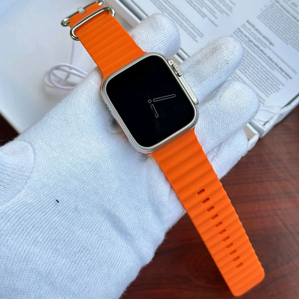 Series 8 Ultra 49MM Smartwatch With Premium Ocean Belt, Logo On Off 