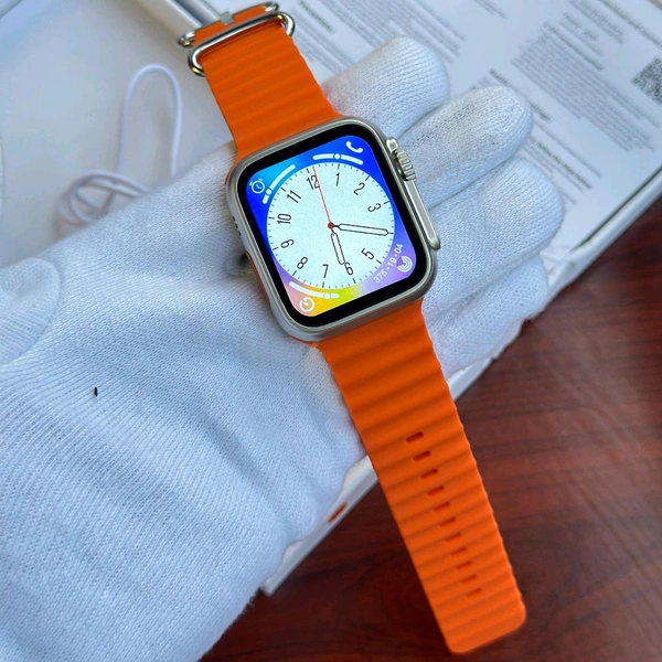 Series 8 Ultra 49MM Smartwatch With Premium Ocean Belt, Logo On Off 