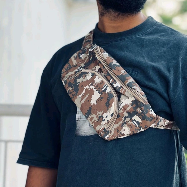 Lightweight Waist Bag for Men & Women | Brown Waist Bag / Pouch bag Waist Bag /Pouch bag  - SRWB1