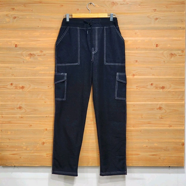Trendy Denim Cargo Pants - Stylish and Comfortable! - XXL, Black