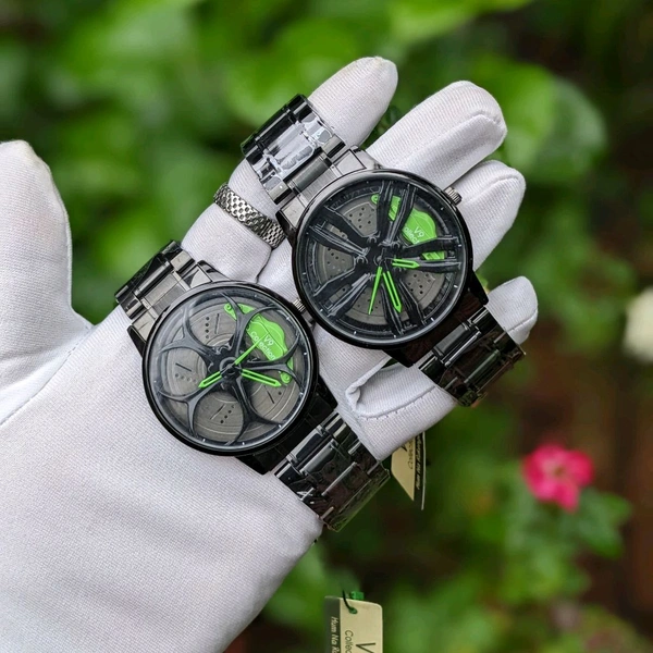 Buy 1 Get 1 Free Offer, V9 Analog Unique Quartz Movement Collection With High Quality Strap Best finishing Body & Case - SRV1