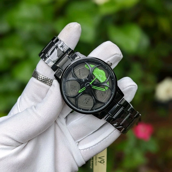 Buy 1 Get 1 Free Offer, V9 Analog Unique Quartz Movement Collection With High Quality Strap Best finishing Body & Case - SRV1