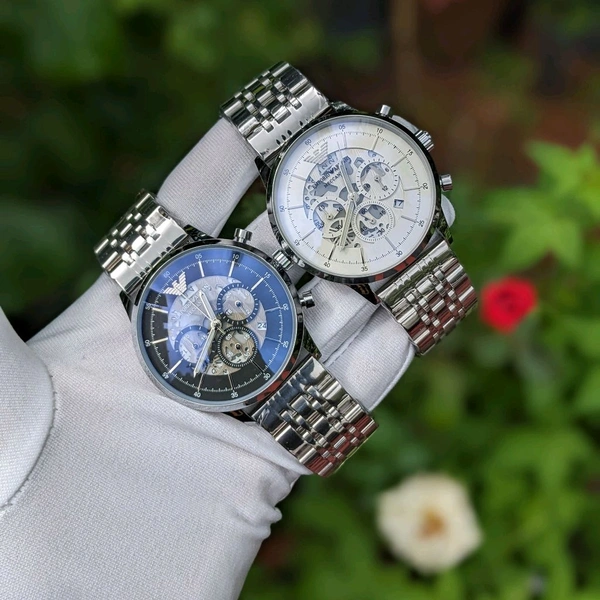 Analog Automatic Top Quality Collection With High Quality Strap Best Finishing Body & Case  - White