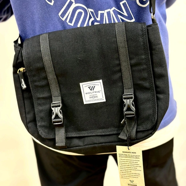 Vintage High-capacity Canvas Slouchy Tote Bag | Ultra Sporty Messenger Sling Bag For Multipurpose Use - SRVB2