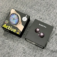 Most Awaited Budget Combo | Active 2 Amoled Display Smartwatch And Buds 2 Pro Best Quality Earphone - Black/Black
