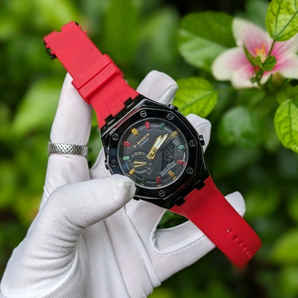 Analog And Digital AutoLight Working Best Quality Collection With High Quality Strap Best finishing Body & Case - SRG6