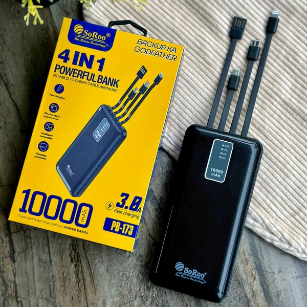 Original Soroo PB-173 10000 mAh 10W Power Bank with in
